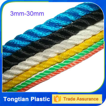 Polypropylene plastic fiber marine rope